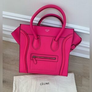 Celine Mini Luggage Hot Pink (RARE COLOR)